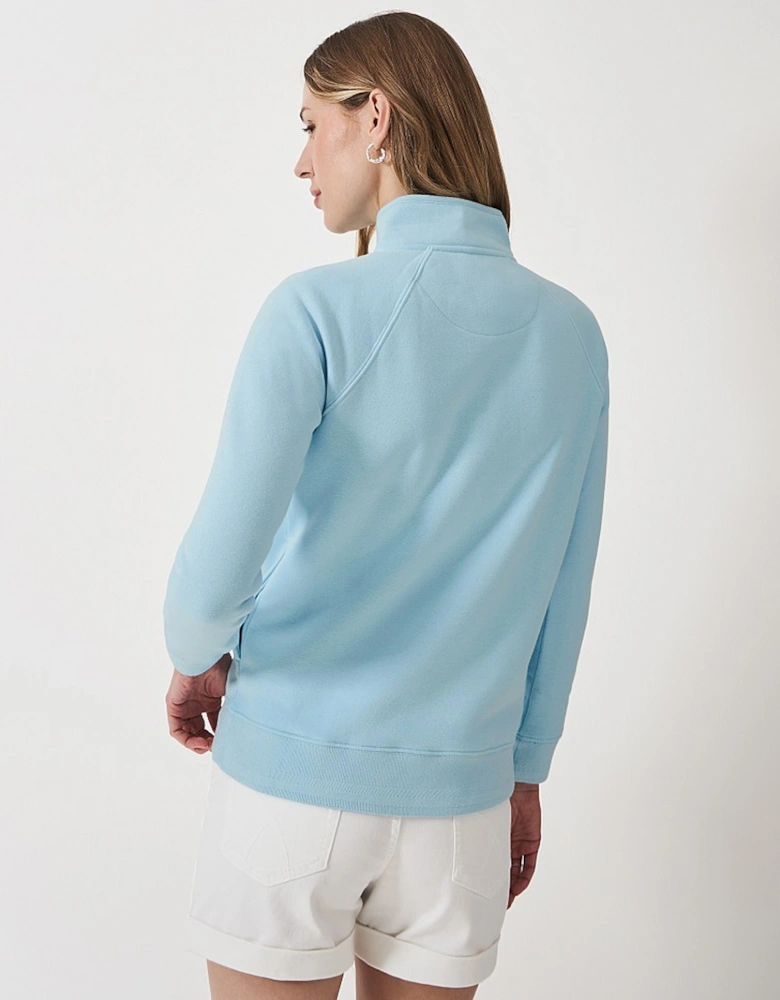 Women's Half Zip Sweatshirt Cool Blue