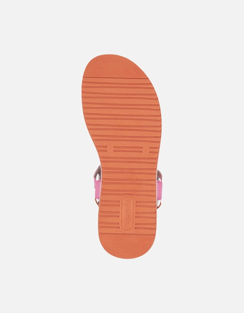 D1J57-31 Women's Sandals Pink/Carrot