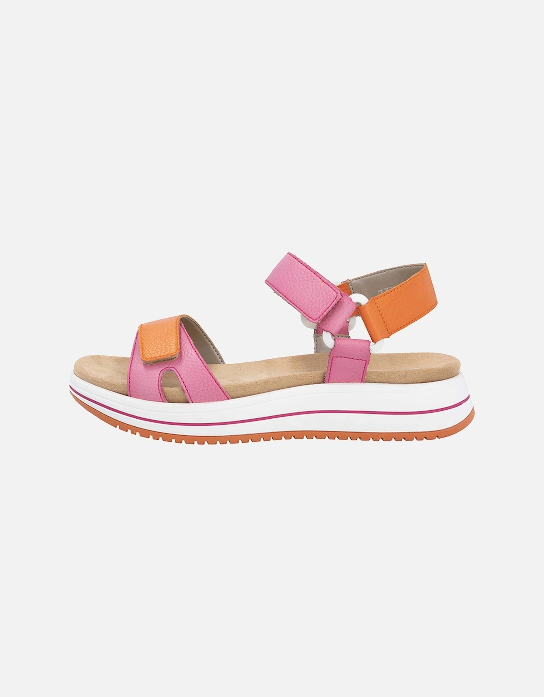 D1J57-31 Women's Sandals Pink/Carrot