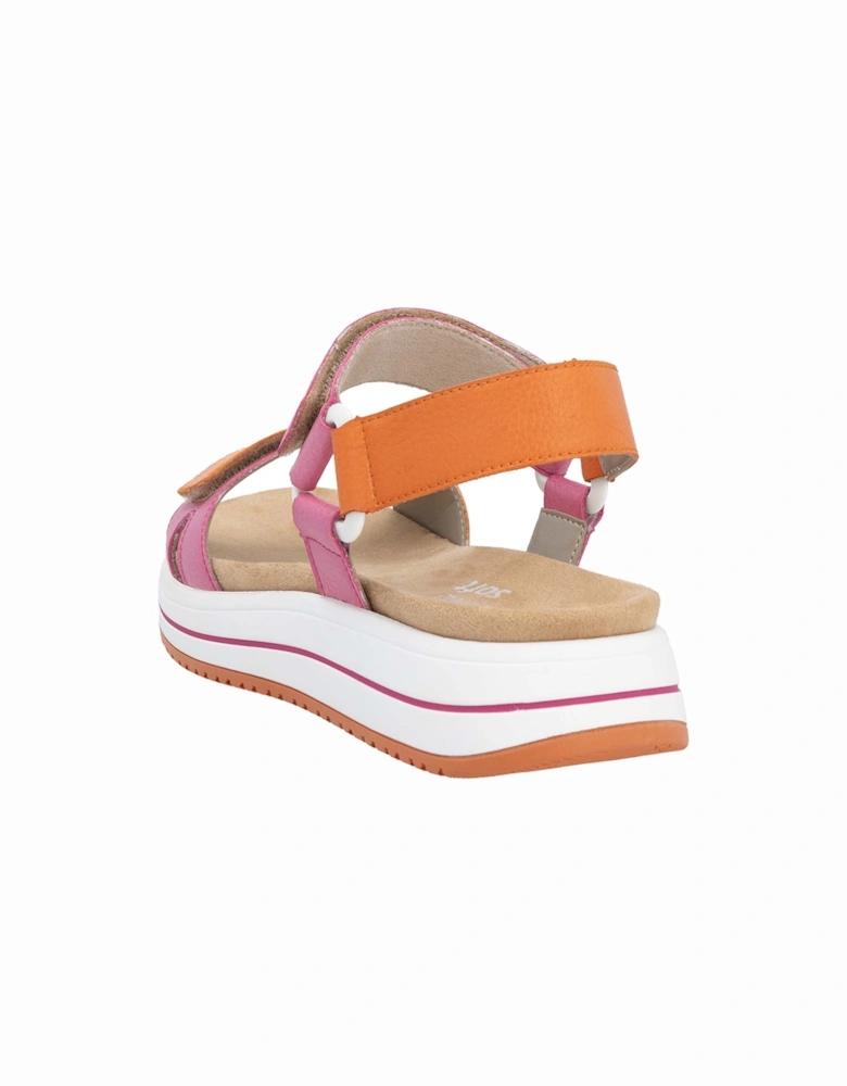 D1J57-31 Women's Sandals Pink/Carrot