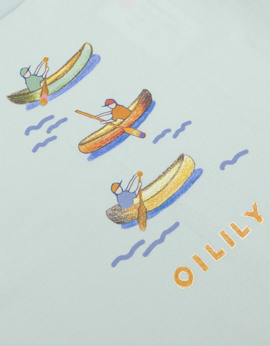 Boys Soft Blue Boat Print T-Shirt