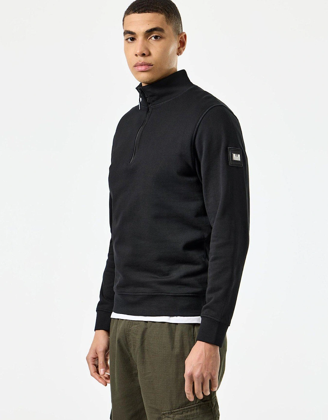 Kraviz Quarter Zip Sweatshirt - Black, 2 of 1