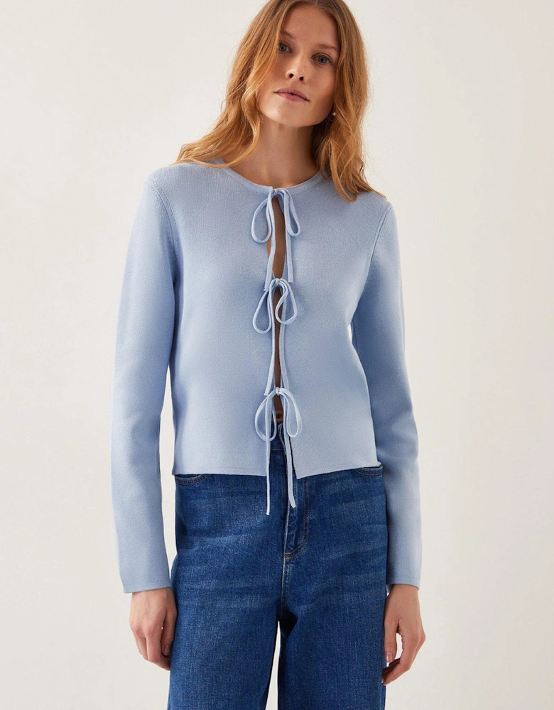 Tula Tie Cardigan - Blue