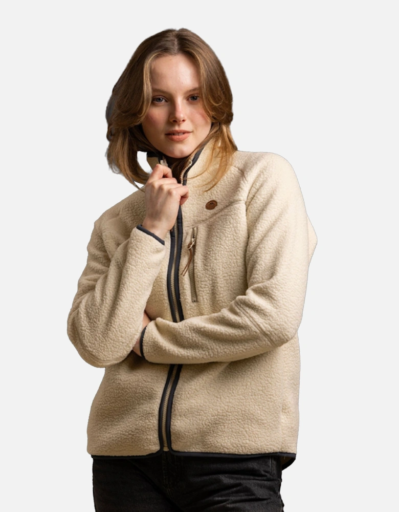 Womens/Ladies Quake Leather Trim Fleece Jacket