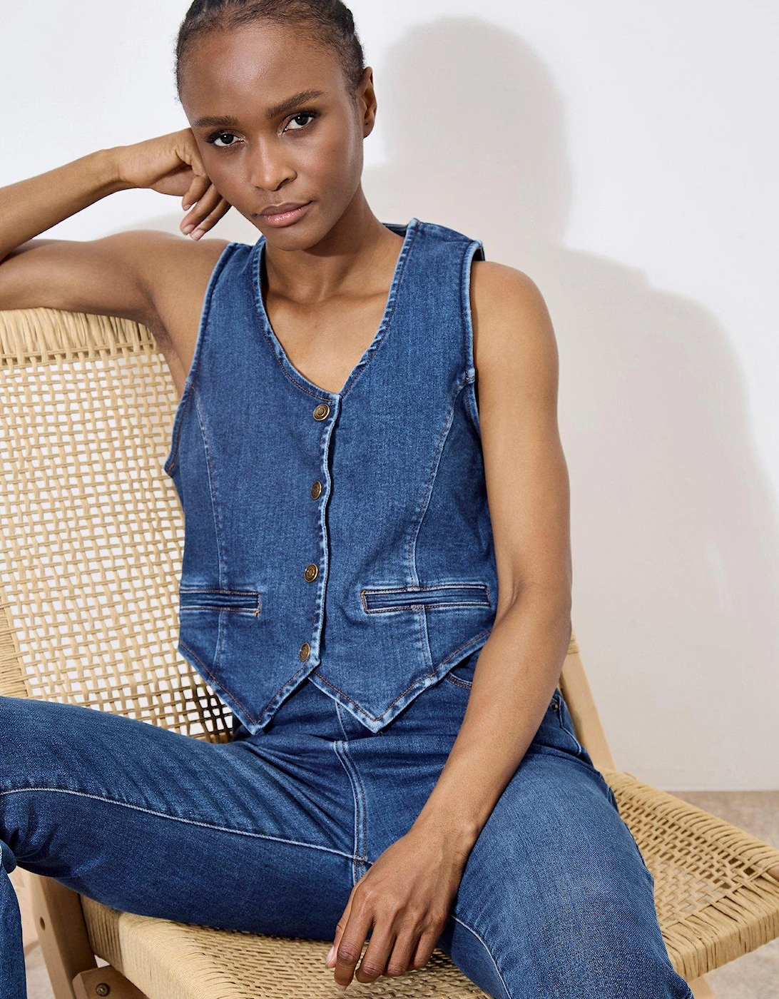 Denim Waistcoat - Blue, 2 of 1