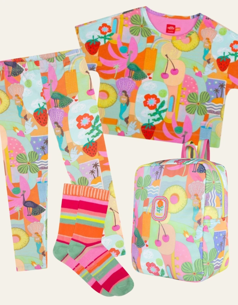 Girls Multi Print Boxy T-Shirt