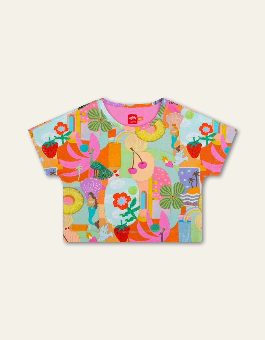 Girls Multi Print Boxy T-Shirt, 5 of 4