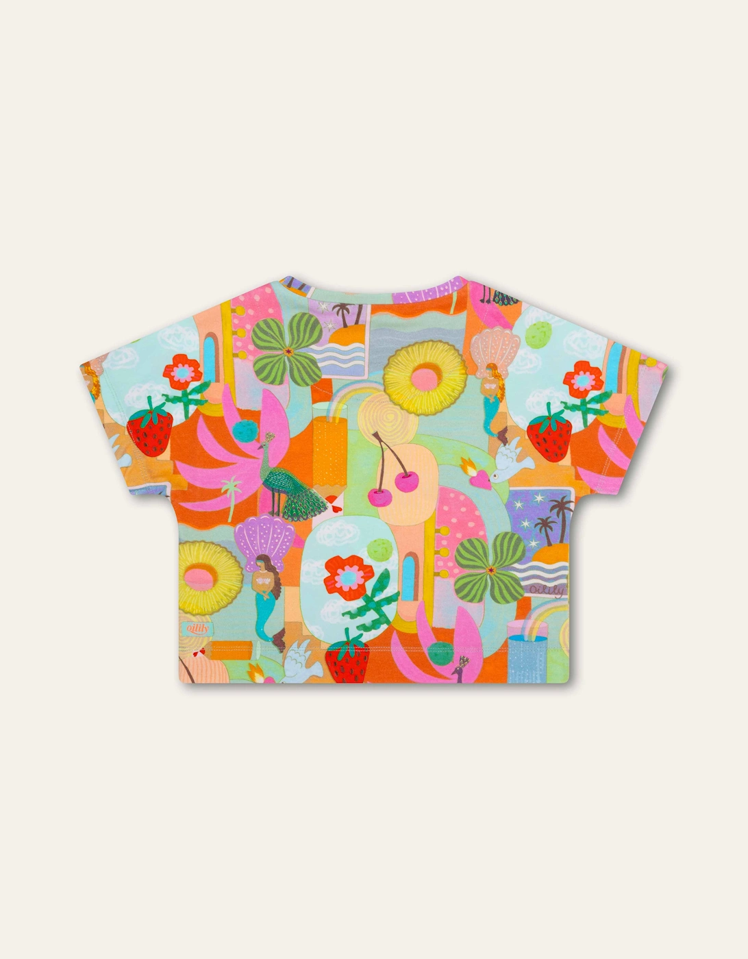 Girls Multi Print Boxy T-Shirt