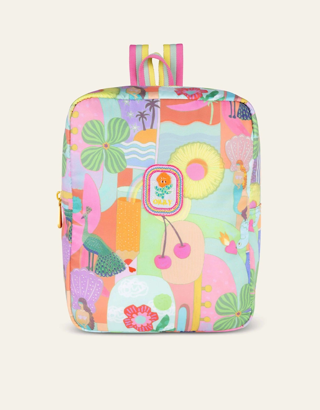 Girls Multi Print Backpack