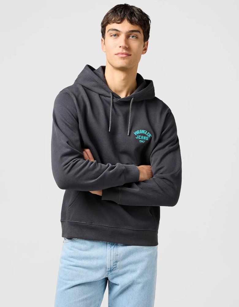 Small Logo Hoodie Faded Black