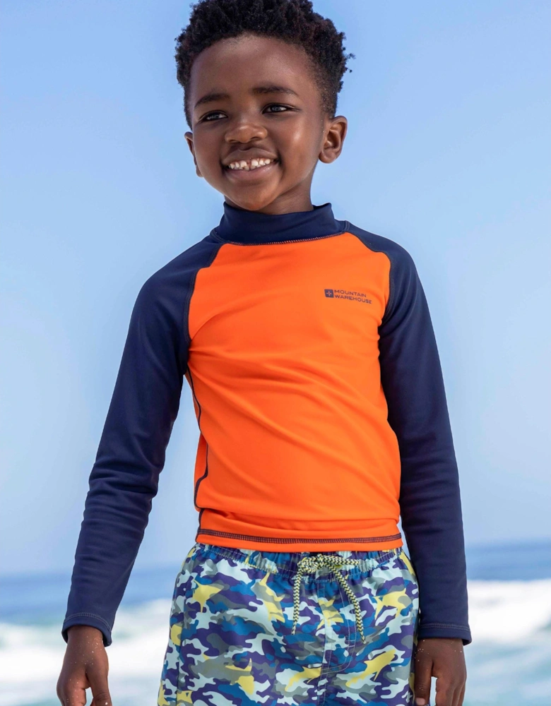 Childrens/Kids Long-Sleeved Rash Top