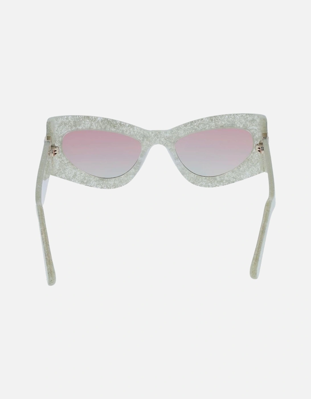 Cat Eye Full-Rim Mirrored Sunglasses Unisex - Silver