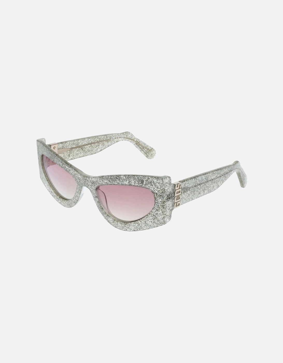 Cat Eye Full-Rim Mirrored Sunglasses Unisex - Silver, 4 of 3