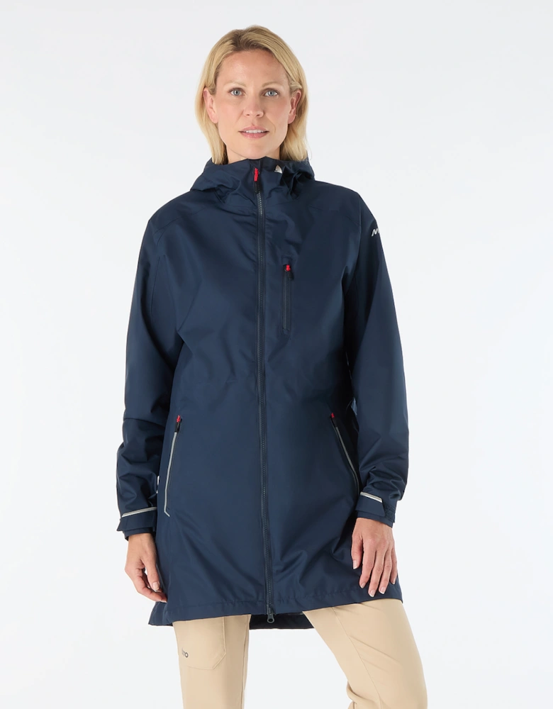 Women's Sardinia Long Rain Jacket Navy