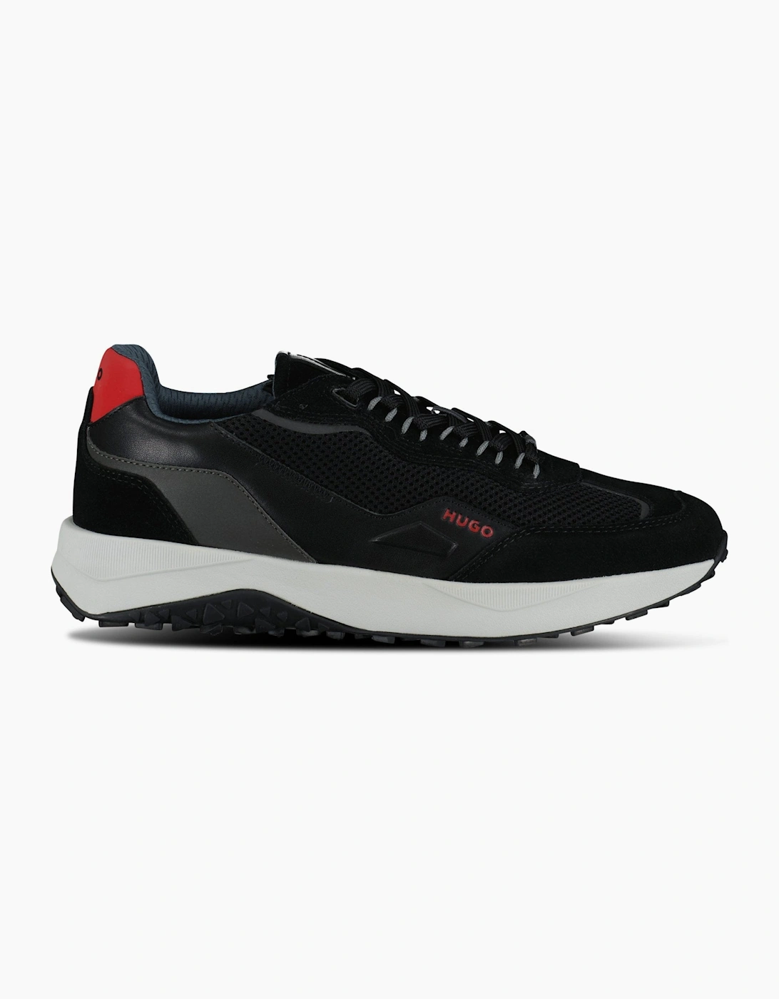 Men's Hugo Boss Hugo 'Kane' Trainers Black, Red & White - Size: 10