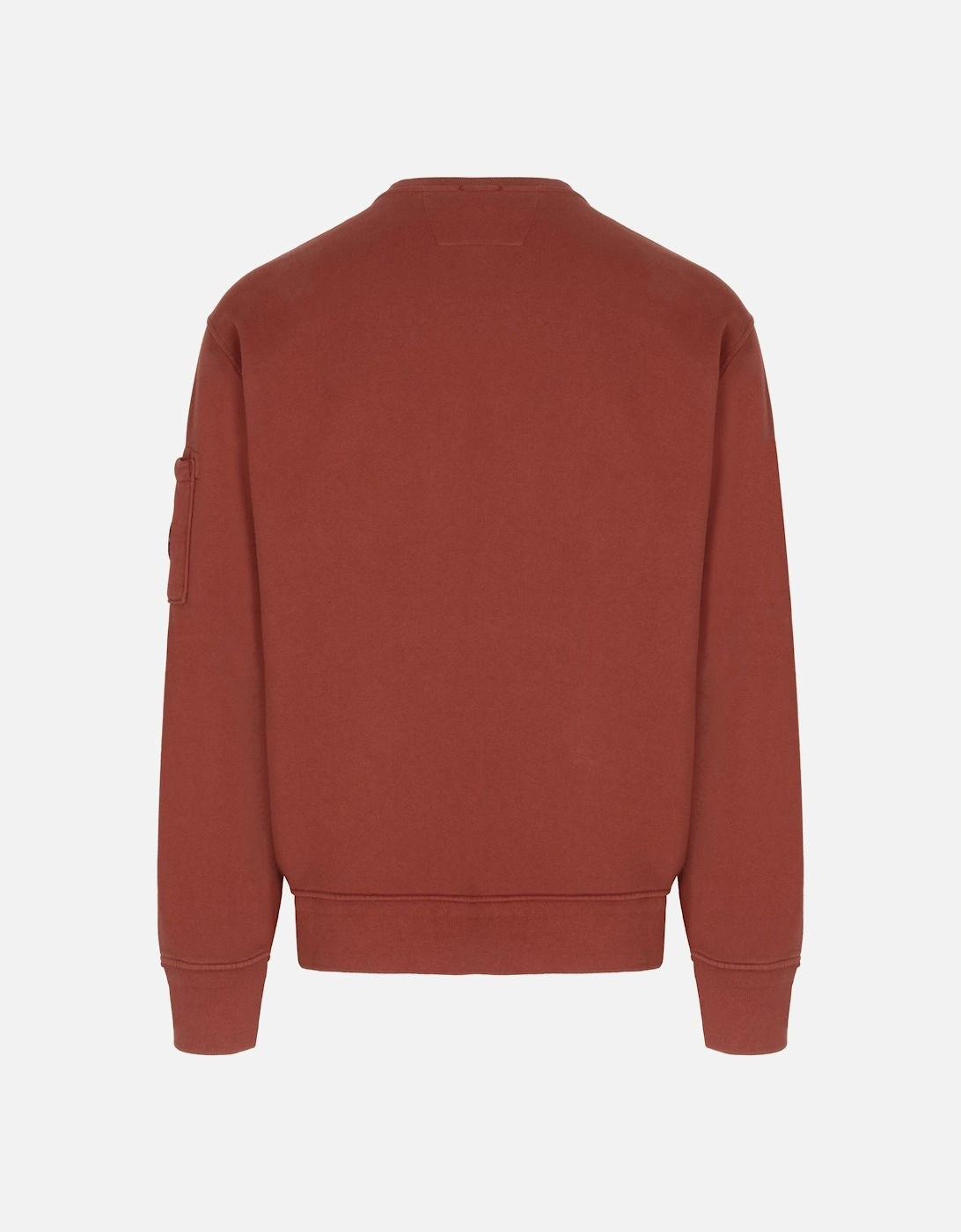 Diagonal Fleece Lens Sweatshirt Burgundy