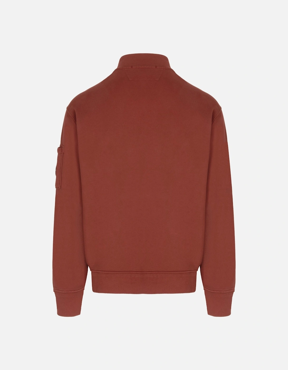 Diagonal 1/4 Zip Sweatshirt Sweatshirt Burgundy