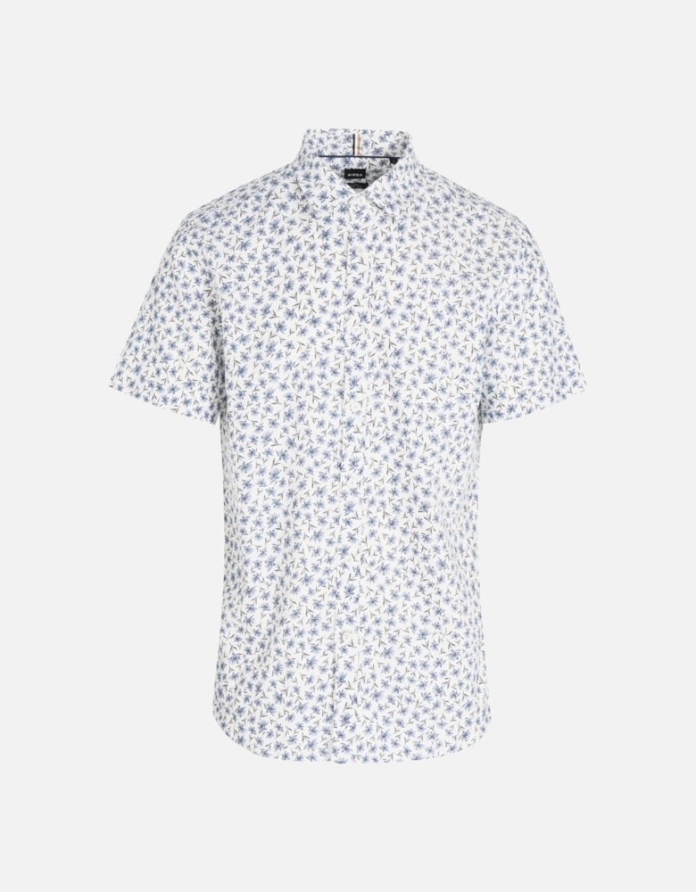 H Roan Floral Ken Shirt White