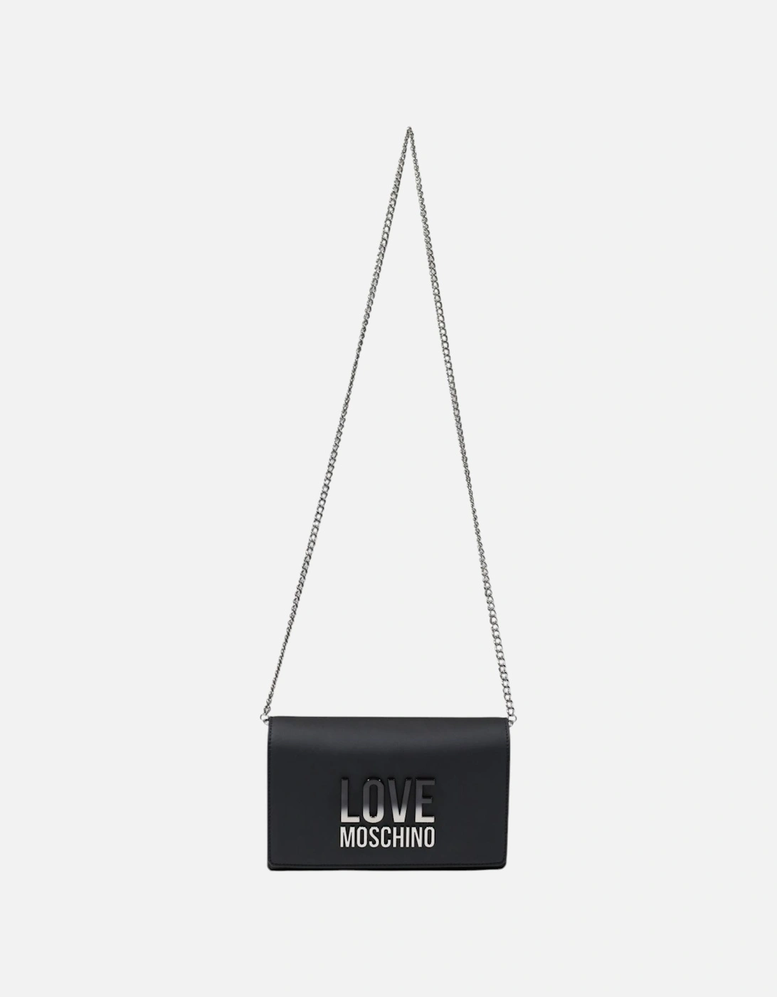 Shoulder Bag with Clip Fastening Women - Black, 4 of 3