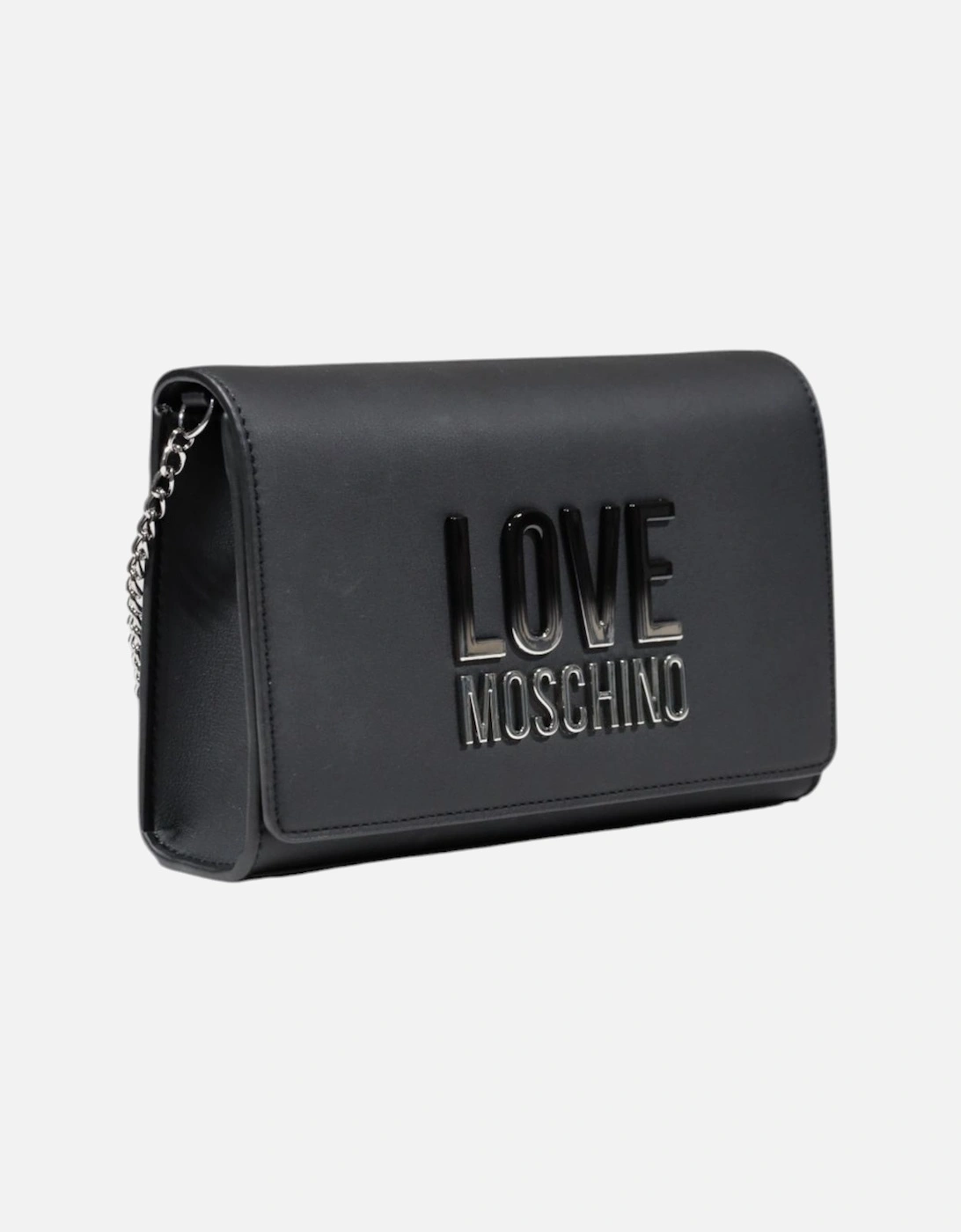 Shoulder Bag with Clip Fastening Women - Black