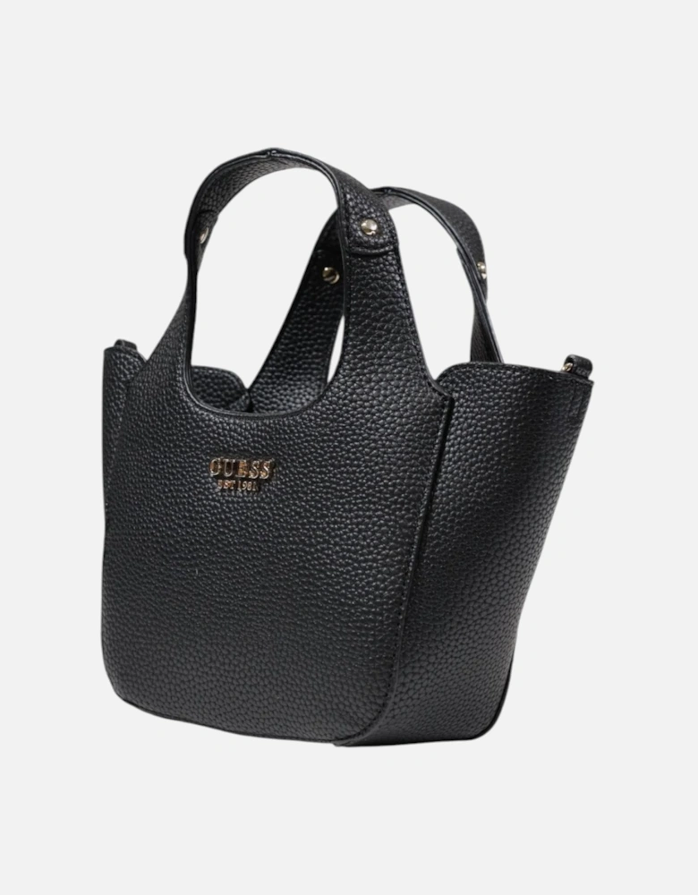 Handbag with Shoulder Strap and Inside Pockets Women - Black Bags