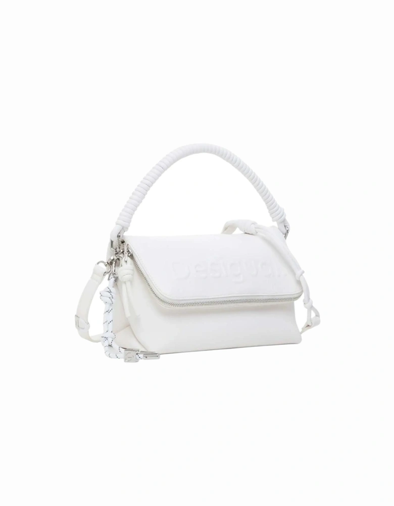 Polyurethane Structured Tote Bag Women - White