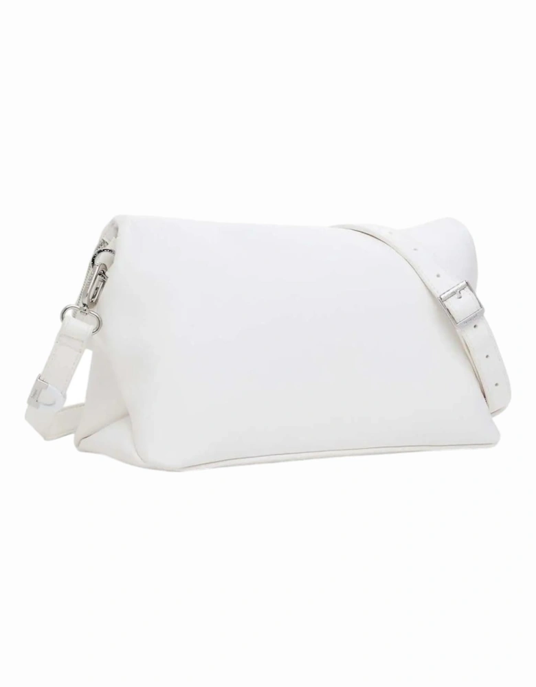 Polyurethane Structured Tote Bag Women - White