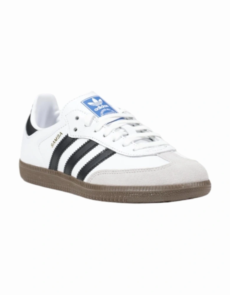 Leather Plain Sneakers with Rubber Sole Women - White