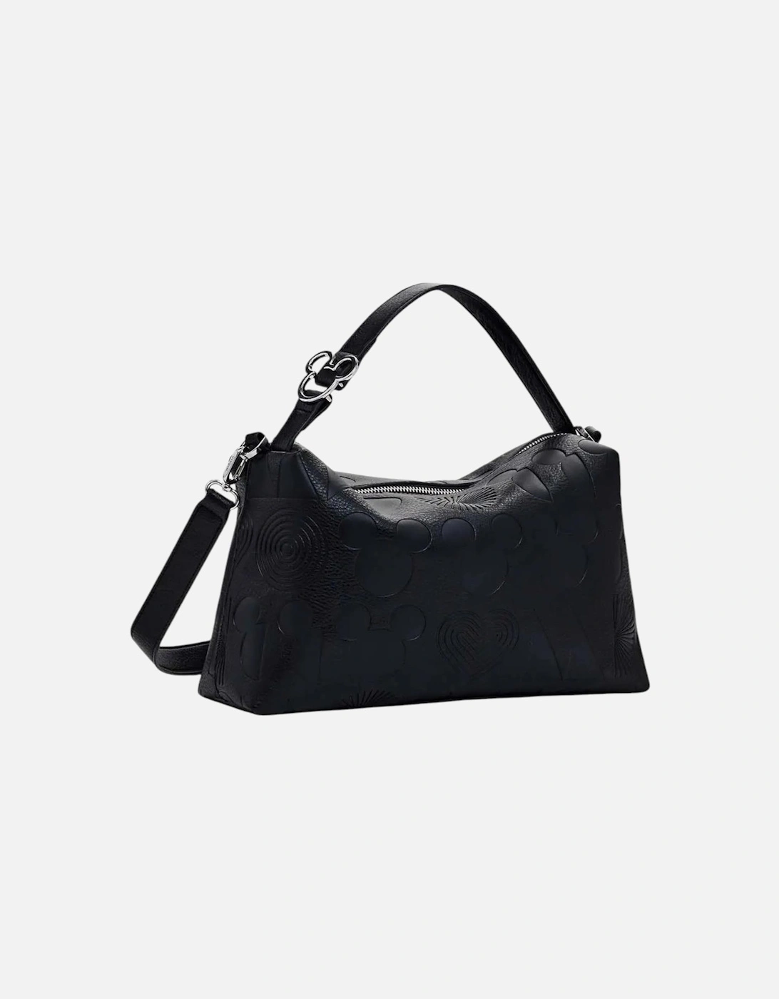 Handbag with Shoulder Strap and Zip Women - Black Bags