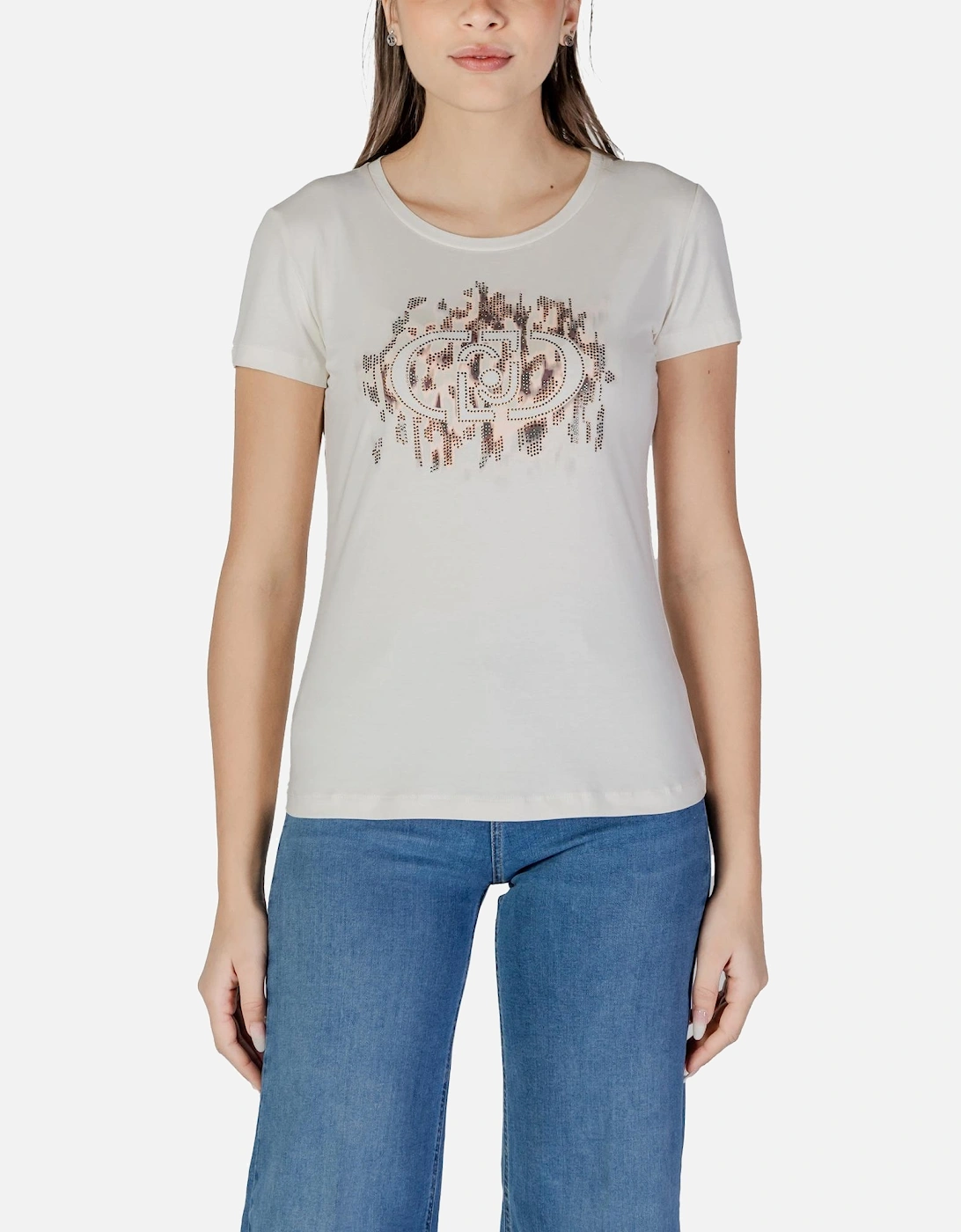 High-Waisted Denim Shorts with Frayed Hem Women - White Shirts, 4 of 3