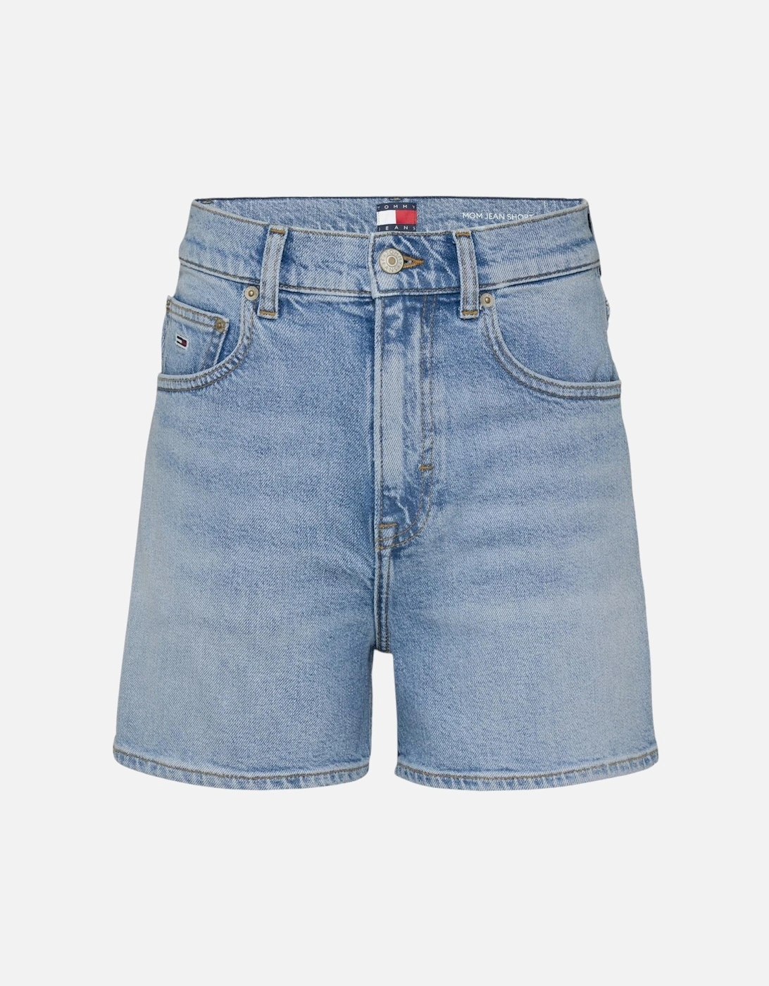 Plain Denim Shorts with Pockets Women - Blue, 4 of 3