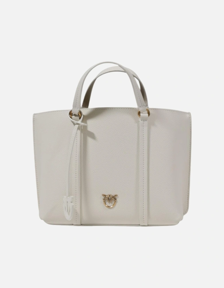 Handbag with Shoulder Strap and Zip Fastening Women - White Bags