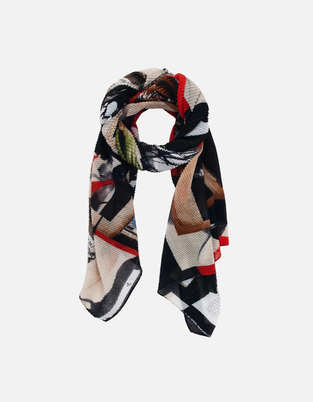 Printed Green Polyester Scarf Women Scarves, 4 of 3