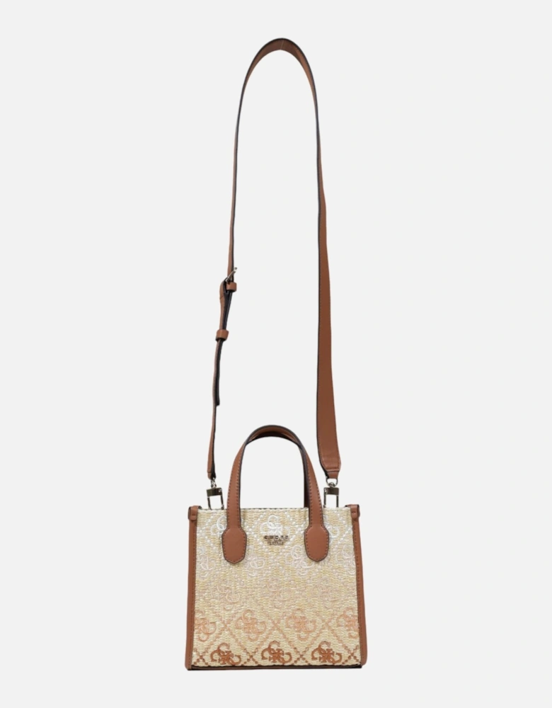 Handbag with Shoulder Strap and Inside Pockets Women - Beige Bags