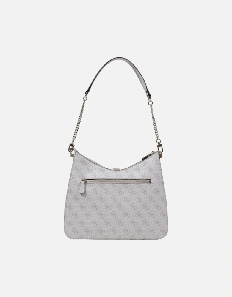 Printed Handbag with Zip Fastening Women - Grey Bags