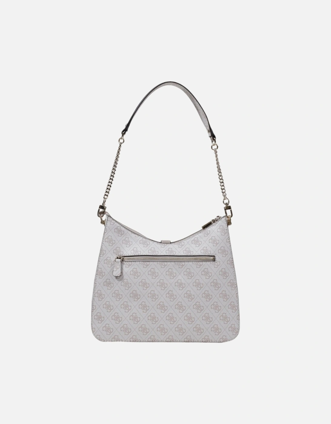 Printed Handbag with Zip Fastening Women - Grey Bags