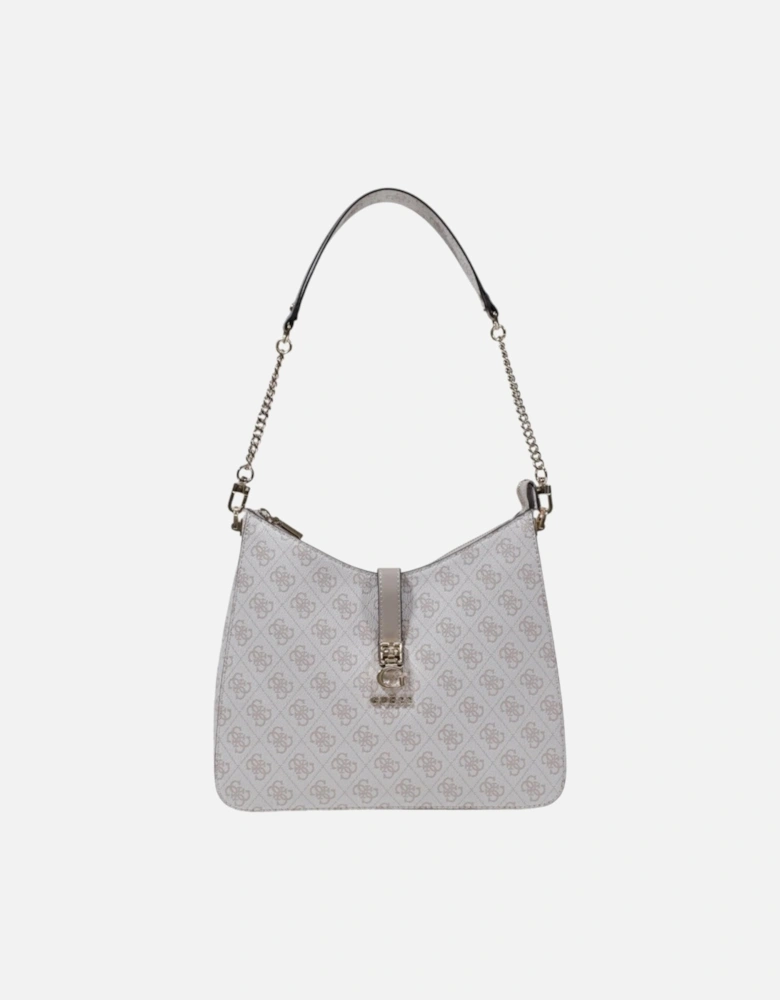 Printed Handbag with Zip Fastening Women - Grey Bags