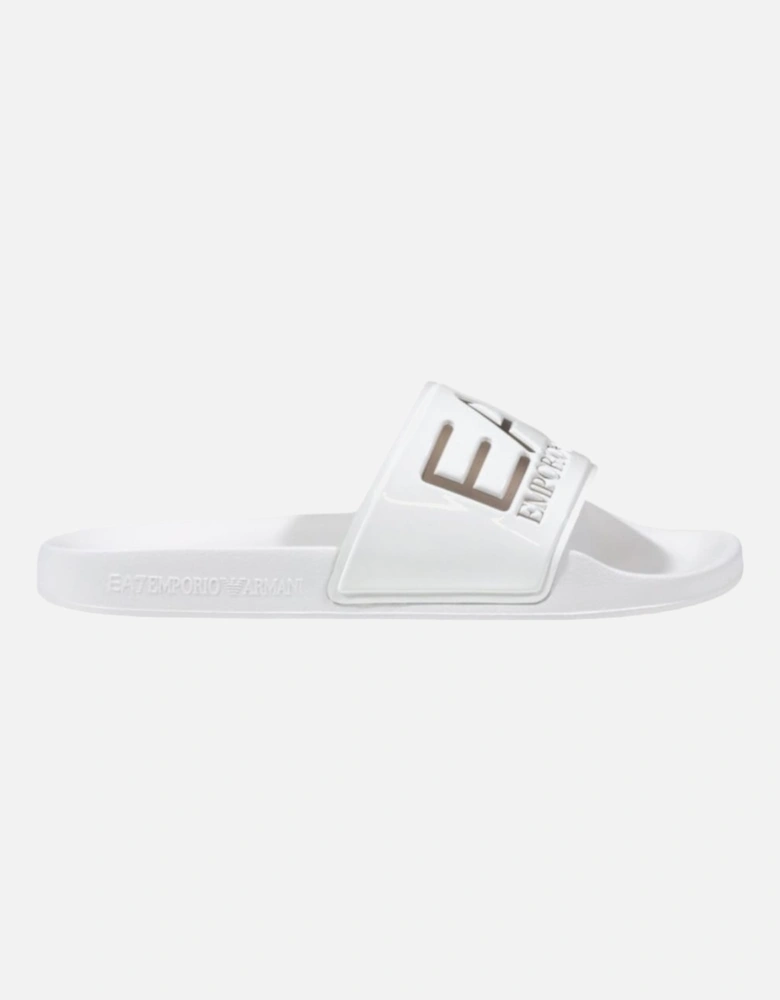 Slip-On Plain PVC Slippers Women - White