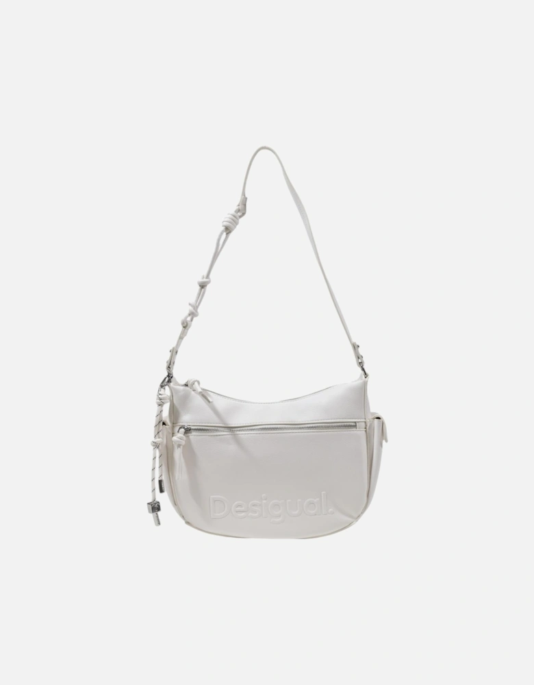 Handbag with Zip and Pockets Women - White Bags