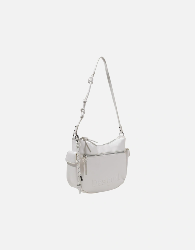 Handbag with Zip and Pockets Women - White Bags