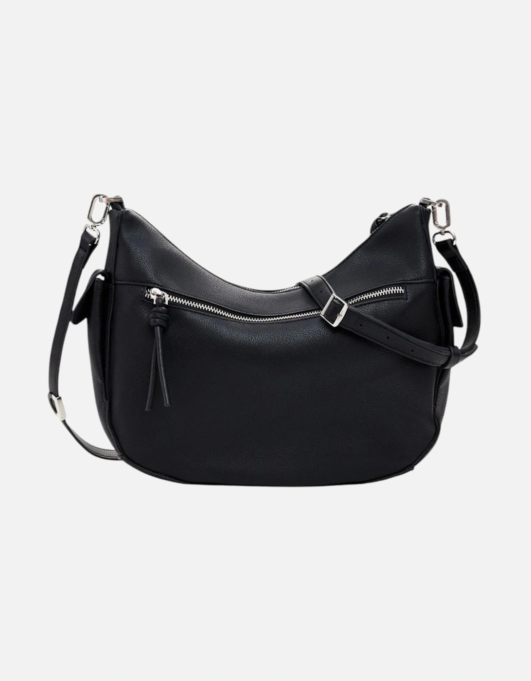 Handbag with Zip Fastening and Zip Pockets Women - Black Bags