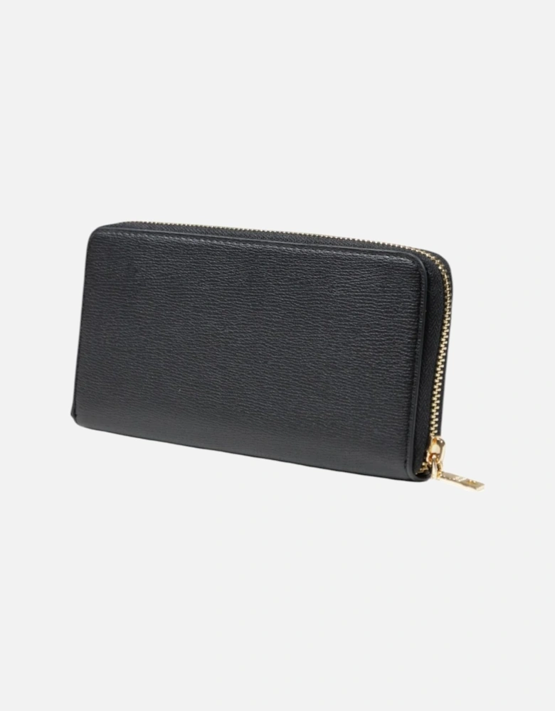 Zip-Around Wallet with Inside Pockets Women - Black