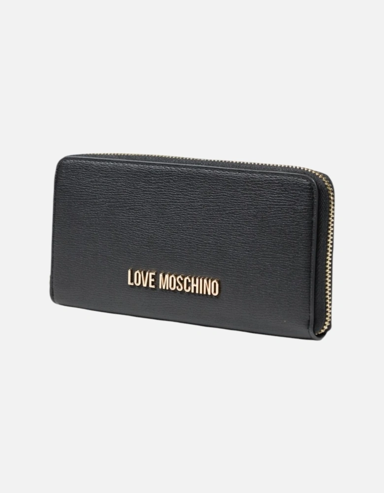 Zip-Around Wallet with Inside Pockets Women - Black