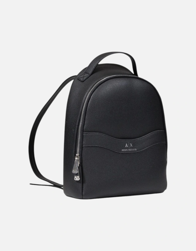 Plain Rucksack with Zip Fastening Women - Black Bags