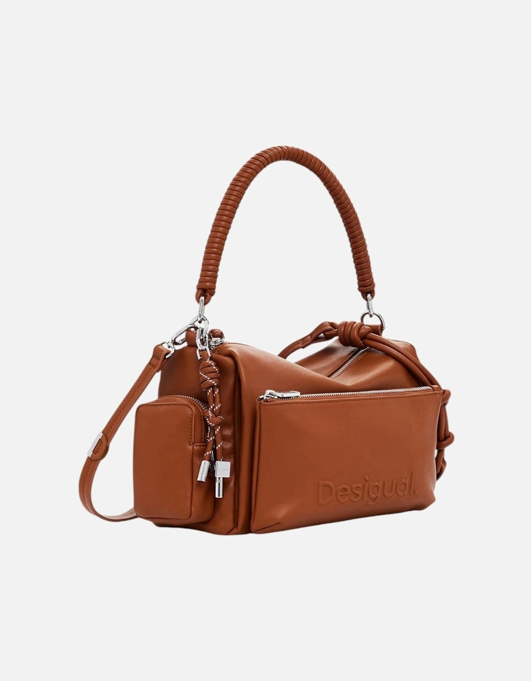 Handbag with Shoulder Strap and Zip Fastening Women - Brown Bags