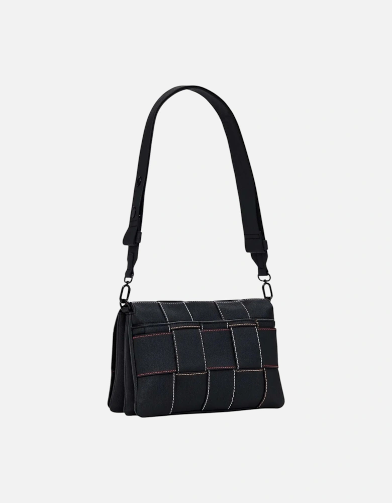 Plain Zip Fastening Bag Women - Black