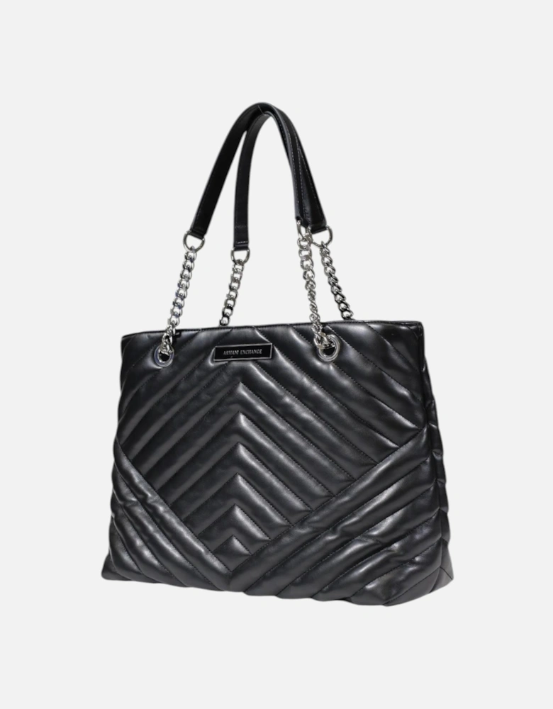 Plain Handbag with Zip Fastening Women - Black Bags