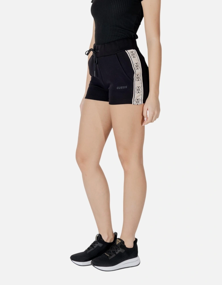 Lace-Up Cotton-Blend Athletic Shorts Women - Black