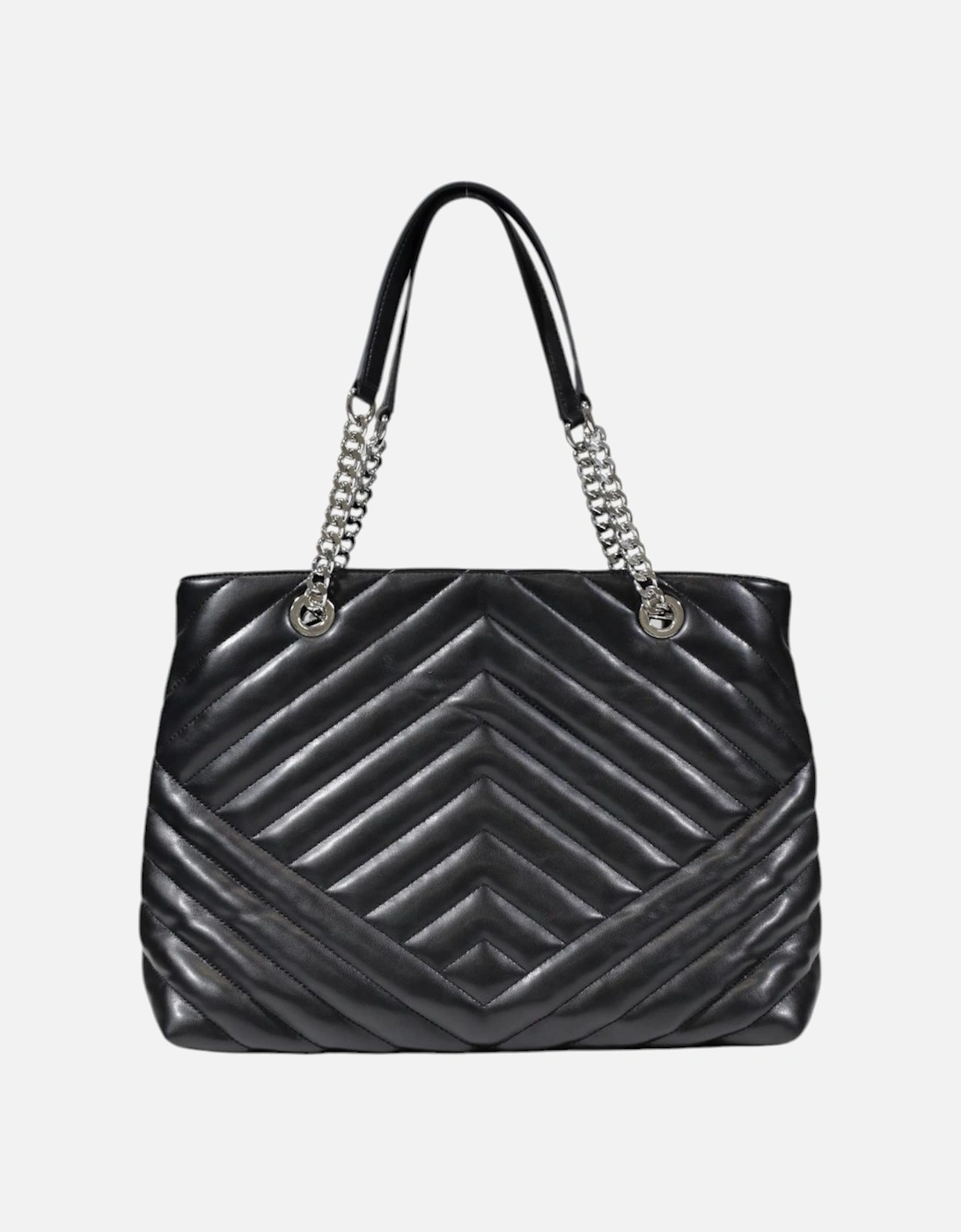 Plain Handbag with Zip Fastening Women - Black Bags