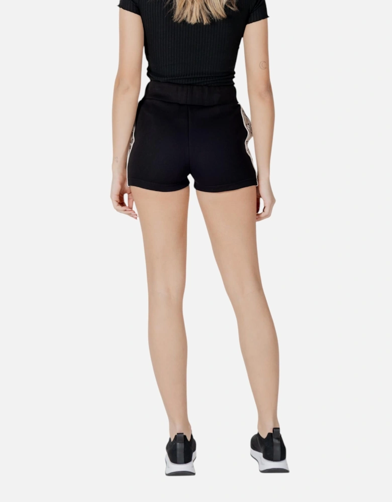 Lace-Up Cotton-Blend Athletic Shorts Women - Black